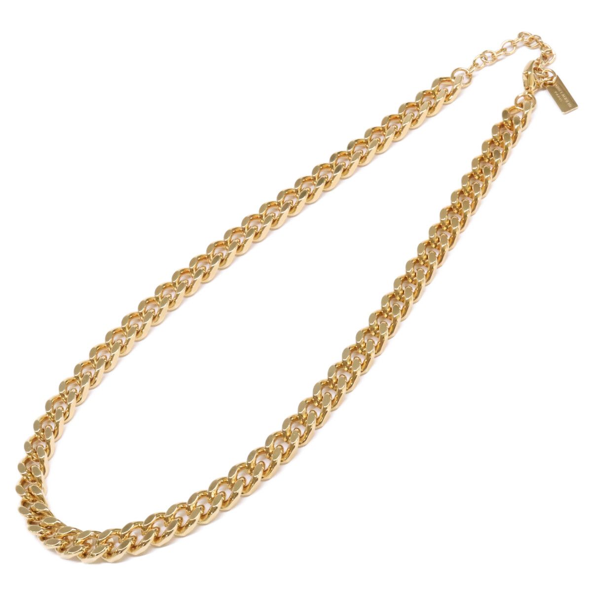 Saint Laurent Paris Gold Cab Chain Necklace