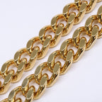 Saint Laurent Paris Gold Cab Chain Necklace — view 3