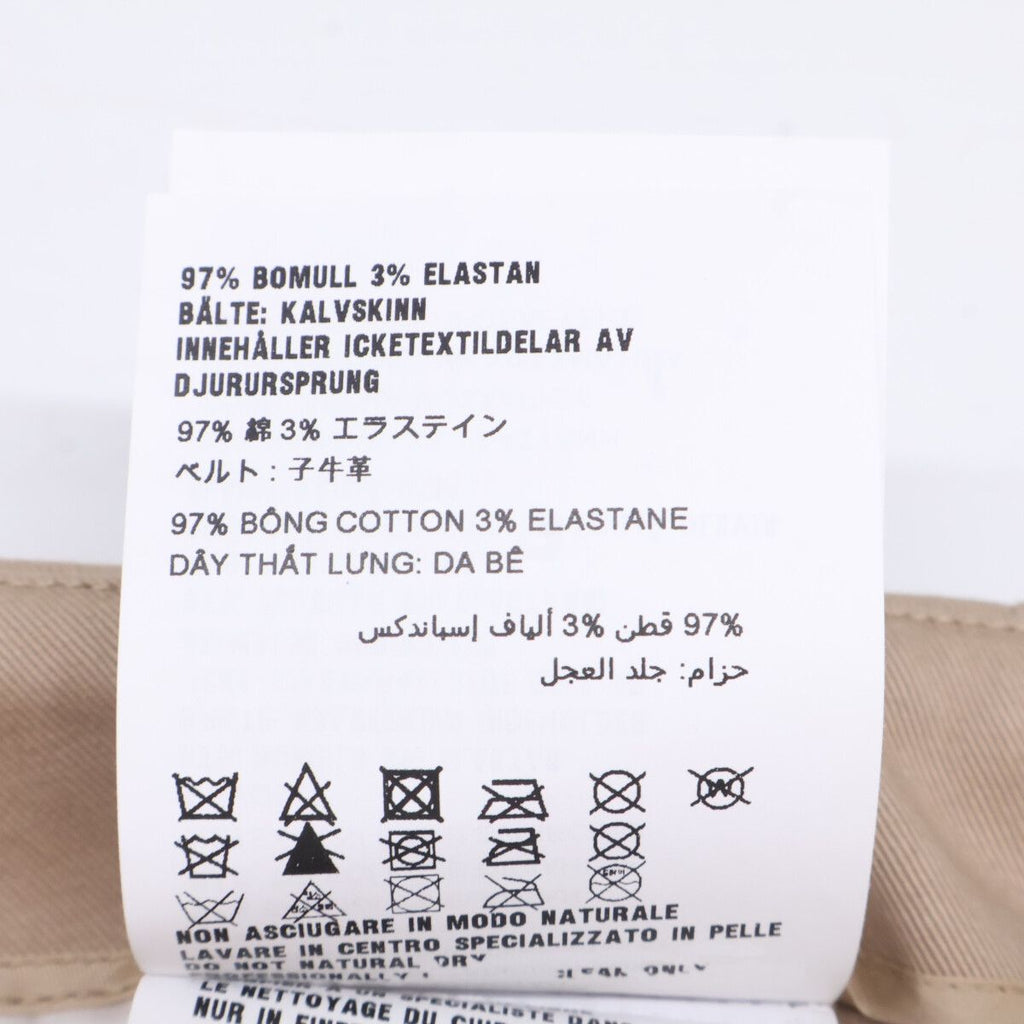 Prada Triangle Logo Leather Belt Pleats 36 — view 5