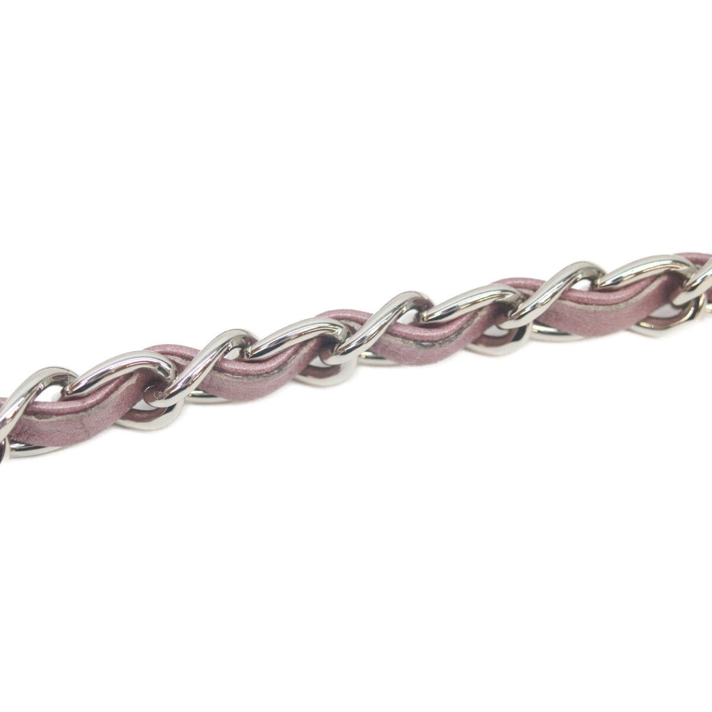 Chanel Metallic Pink Lum Silver Mini Quilted 20 Shoulder — view 9