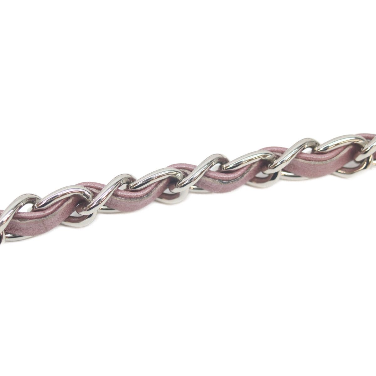Chanel Metallic Pink Lum Silver Mini Quilted 20 Shoulder — view 9