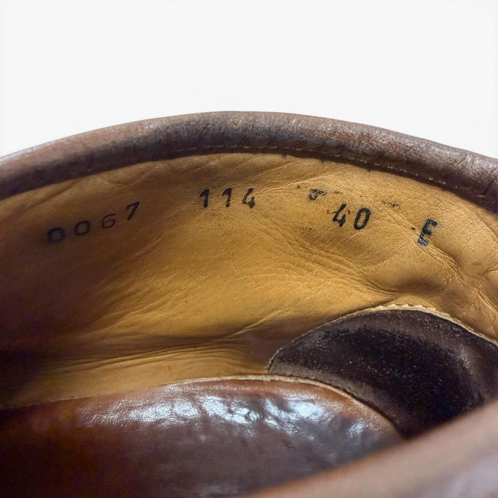 Gucci 114 Leather Horsebit Chukka Boots Ankle Brown 40 Recommended — view 7