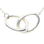 Tiffany & Co Elsa Peretti Double Loop Pendant Silver — view 3