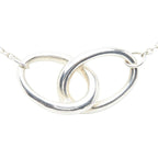 Tiffany & Co Elsa Peretti Double Loop Pendant Silver — view 2