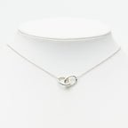 Tiffany & Co Elsa Peretti Double Loop Pendant Silver — view 9
