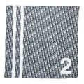 Dior Trotter Number 2 Scarf Navy White Cotton