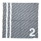 Dior Trotter Number 2 Scarf Navy White Cotton