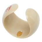 Chanel CC Logo Ring Gray Plastic — view 5