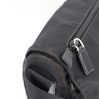Prada Shoulder Bag Crossbody Nylon Leather Nero Black Silver — view 3