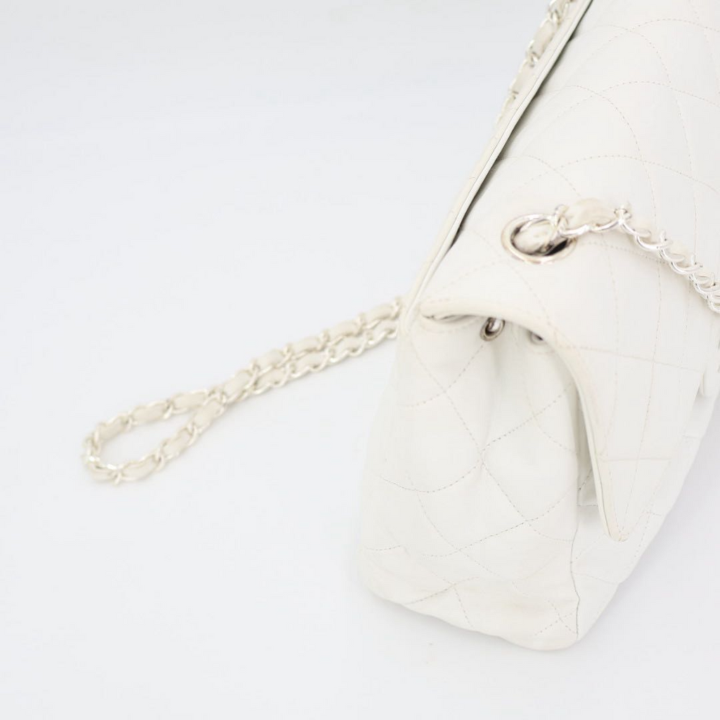 Chanel Quilted 25 Caviar Leather Double Flap Chain — view 2
