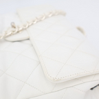 Chanel Quilted 25 Caviar Leather Double Flap Chain — view 9