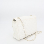 Chanel Quilted 25 Caviar Leather Double Flap Chain — view 7