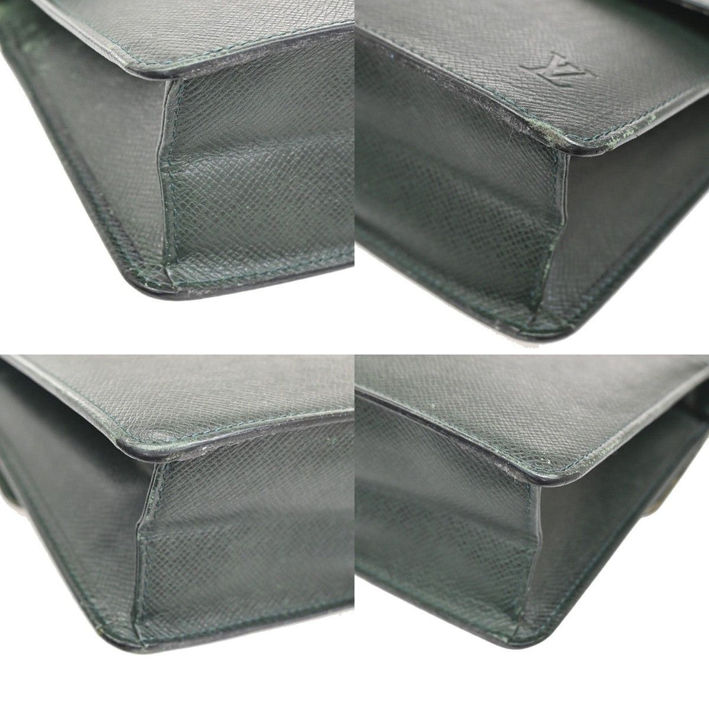 Louis Vuitton Clutch Pochette Deep Green Taiga — view 7