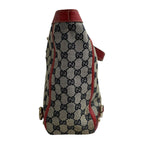 Gucci Abbey Beige Red Gold GG Canvas Leather Tote — view 3