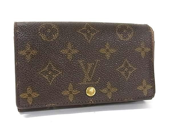Louis Vuitton Bifold Wallet Portefeuille Tresor Brown Monogram