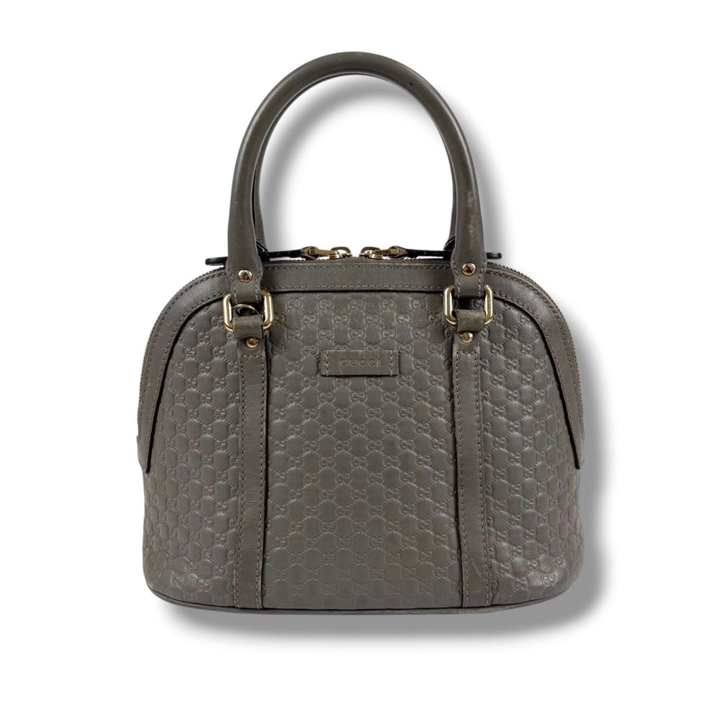 Gucci Micro Guccissima Leather 2-Way Shoulder Bag Light Gray — view 2