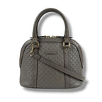 Gucci Micro Guccissima Leather 2-Way Shoulder Bag Light Gray