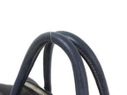 Prada Handbag Triangle Logo Navy Saffiano Leather Business Briefcase Silver — view 2