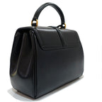 Celine Seeds 16 Small Handbag 2-Way Leather Black Gold — view 2