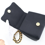 Chanel Quilted Satin Camellia Shoulder — view 9