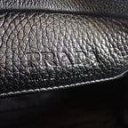 Prada Vitello Daino Shoulder Bag Leather Nero Black — view 9