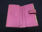 Gucci Wallet GG Canvas Brown Pink Hook Bifold Gold — view 3