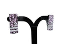 Dior Earrings Trotter Pink Silver Metal
