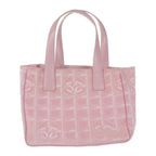 Chanel New Travel Line Tote TPM Nylon Leather Pink — view 2