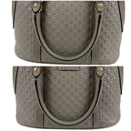 Gucci Micro Guccissima Leather 2-Way Shoulder Bag Light Gray — view 8
