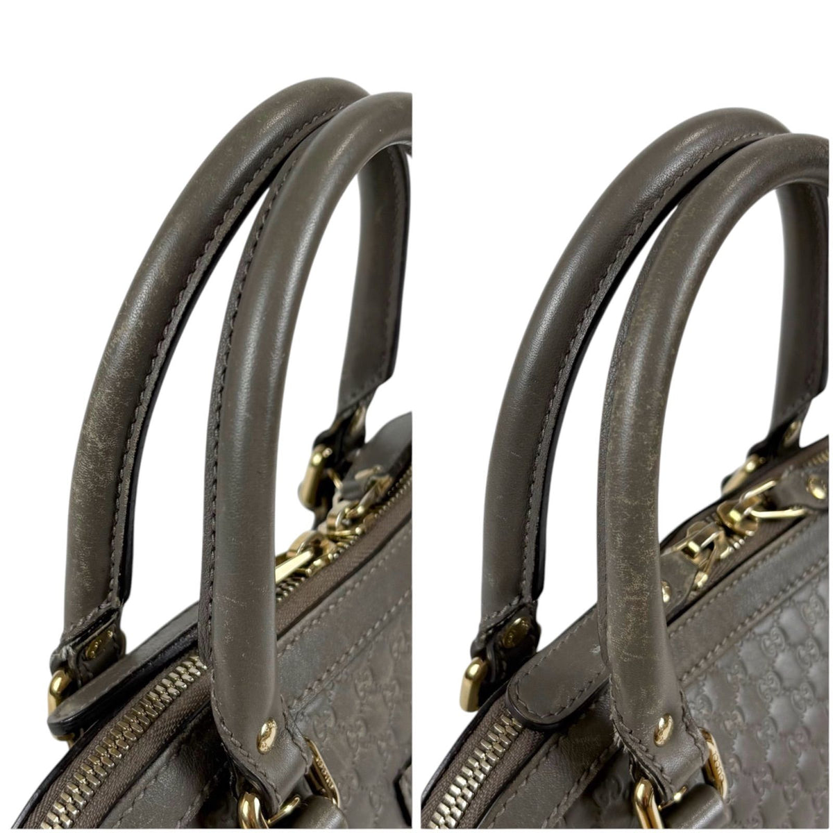 Gucci Micro Guccissima Leather 2-Way Shoulder Bag Light Gray — view 7