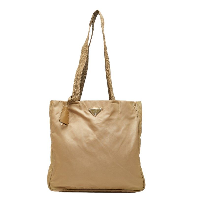 Prada Tote Shoulder Bag Brown Nylon