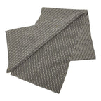 Fendi Micro FF Jacquard Shawl Gray Wool 1- Scarf — view 2