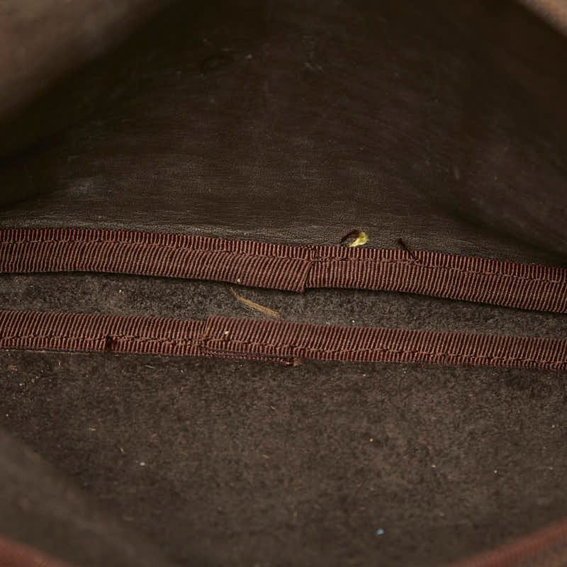 Loewe Anagram Crossbody Shoulder Bag Brown Leather Suede — view 9
