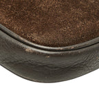 Loewe Anagram Crossbody Shoulder Bag Brown Leather Suede — view 5