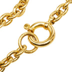 Chanel CC Logo Gripoix Necklace Gold Plated — view 5