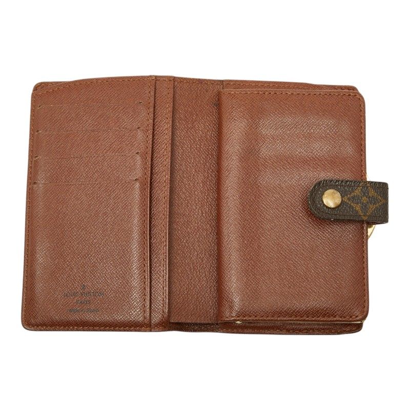 Louis Vuitton Monogram Porte-Monnaie Viet Viennois Bifold Wallet Brown Leather — view 7