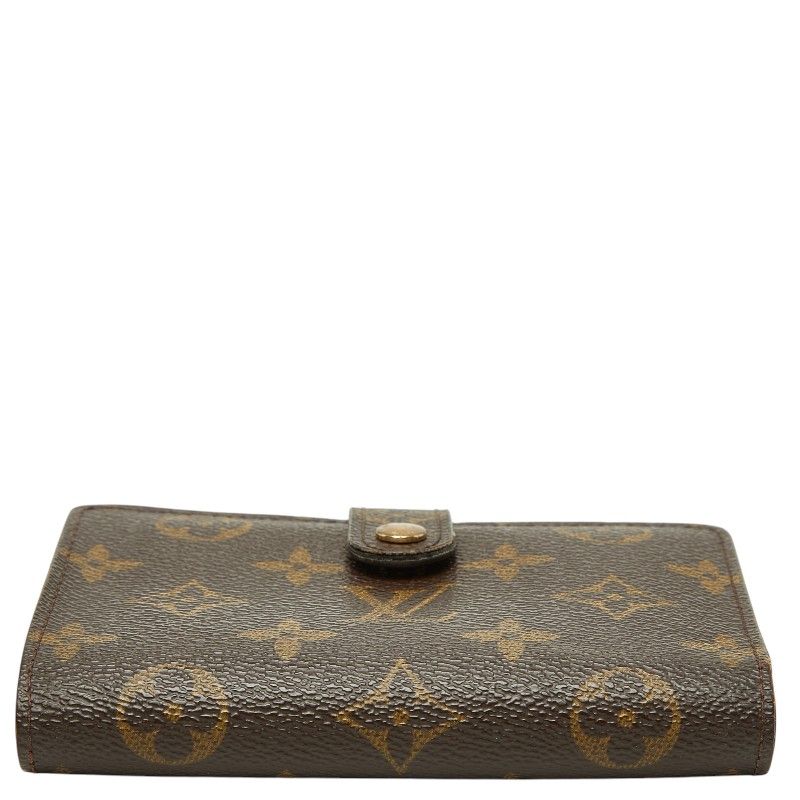 Louis Vuitton Monogram Porte-Monnaie Viet Viennois Bifold Wallet Brown Leather — view 3