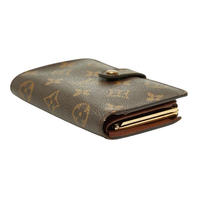 Louis Vuitton Monogram Porte-Monnaie Viet Viennois Bifold Wallet Brown Leather — view 4