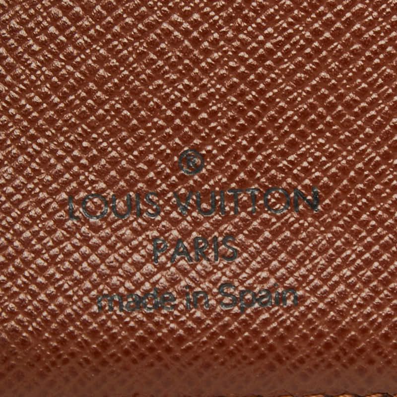 Louis Vuitton Monogram Porte-Monnaie Viet Viennois Bifold Wallet Brown Leather — view 9