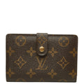 Louis Vuitton Monogram Porte-Monnaie Viet Viennois Bifold Wallet Brown Leather