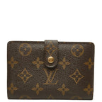 Louis Vuitton Monogram Porte-Monnaie Viet Viennois Bifold Wallet Brown Leather