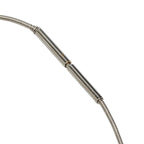 Hermes Cage de Ash Cube Necklace Silver Metal — view 5