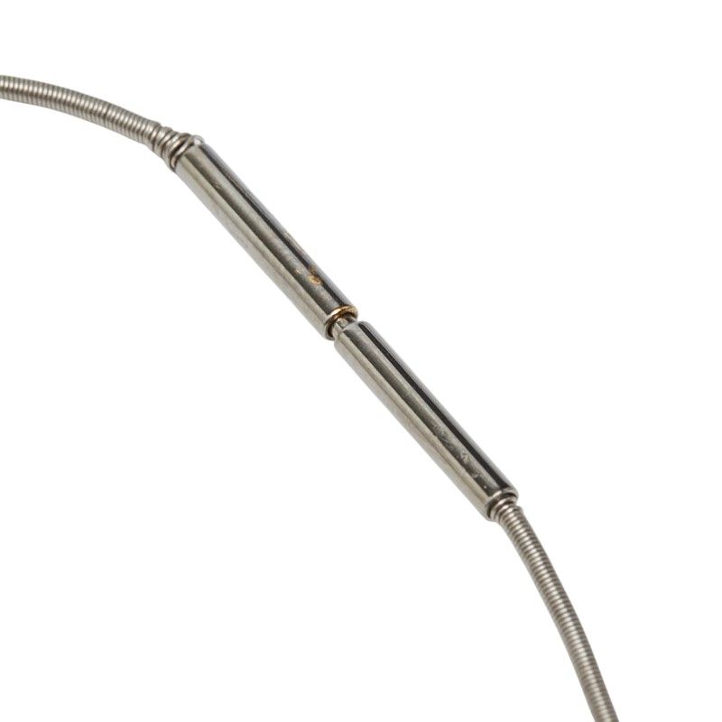 Hermes Cage de Ash Cube Necklace Silver Metal — view 5