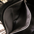 Fendi Mamma Bucket Zebra Pattern Calf Hair White Black Shoulder — view 7