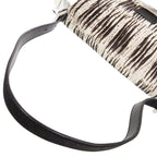Fendi Mamma Bucket Zebra Pattern Calf Hair White Black Shoulder — view 8
