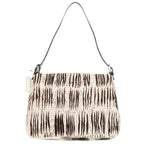Fendi Mamma Bucket Zebra Pattern Calf Hair White Black Shoulder — view 3