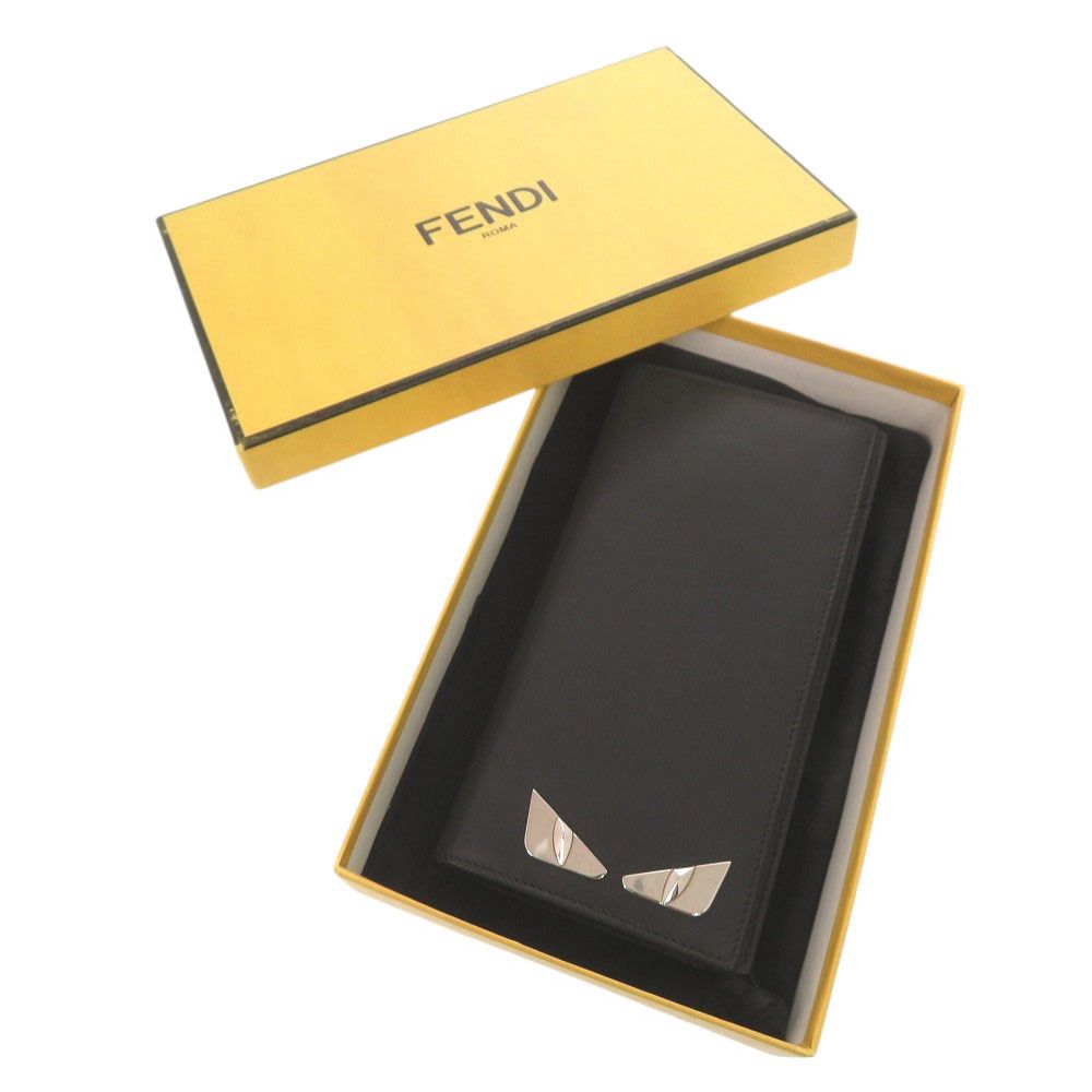 Fendi Mon Star Leather Black Wallet — view 2
