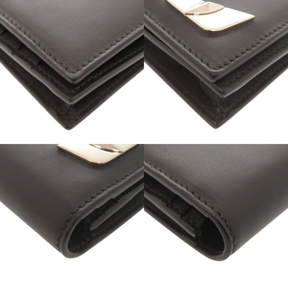 Fendi Mon Star Leather Black Wallet — view 4