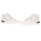 Hermes Get Up High Cut 40.5 Leather White Brown Sneakers — view 6