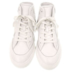 Hermes Get Up High Cut 40.5 Leather White Brown Sneakers — view 3